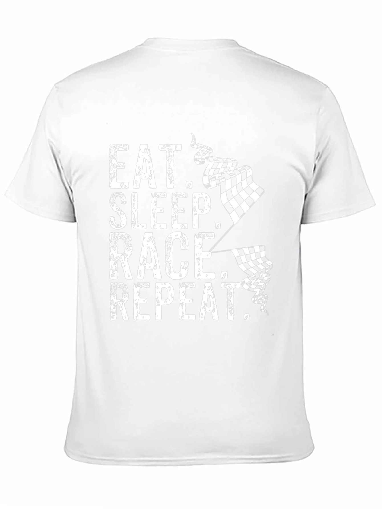 Eat Sleep Race Repeat T-Shirt - Racing Fan Apparel