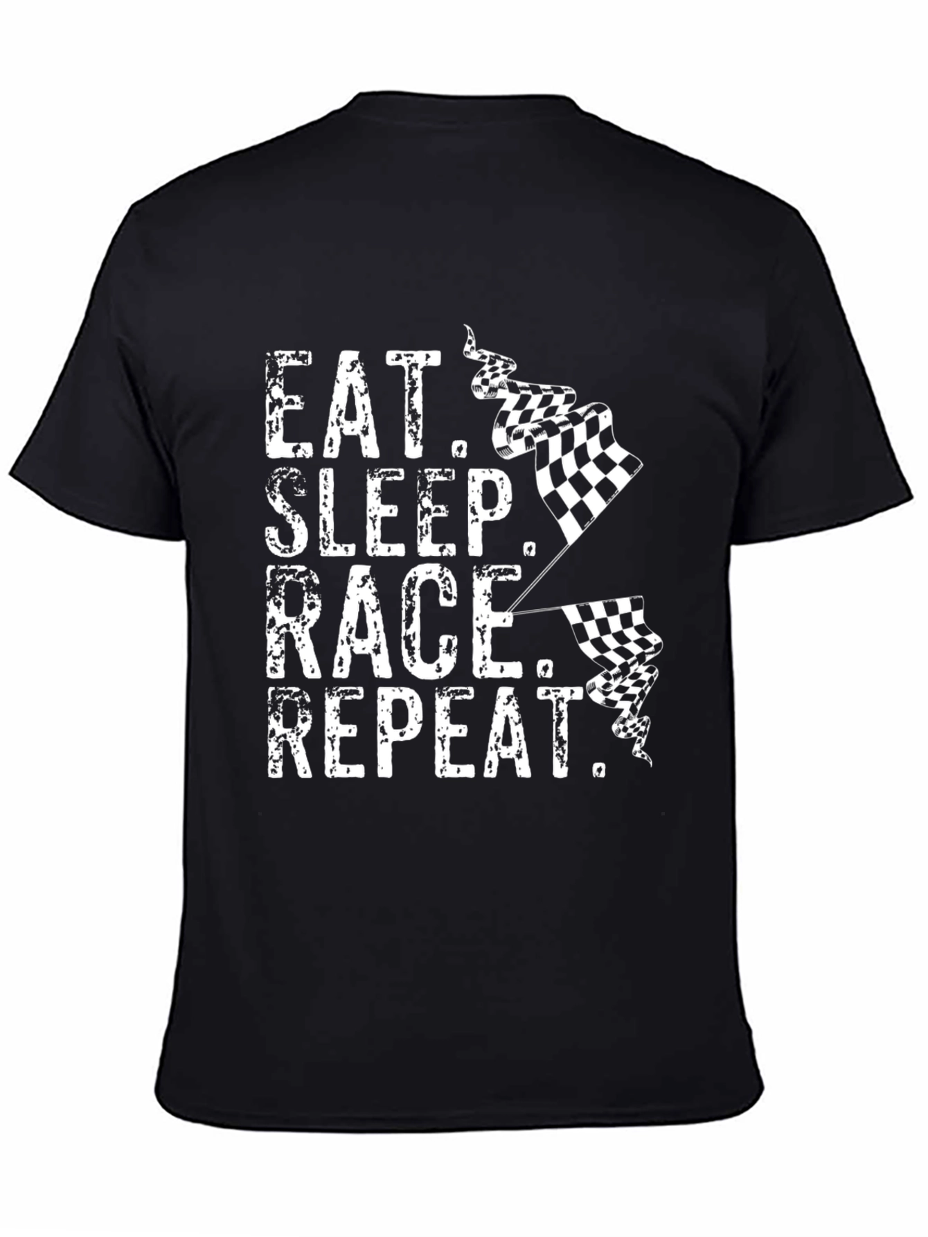 Eat Sleep Race Repeat T-Shirt - Racing Fan Apparel
