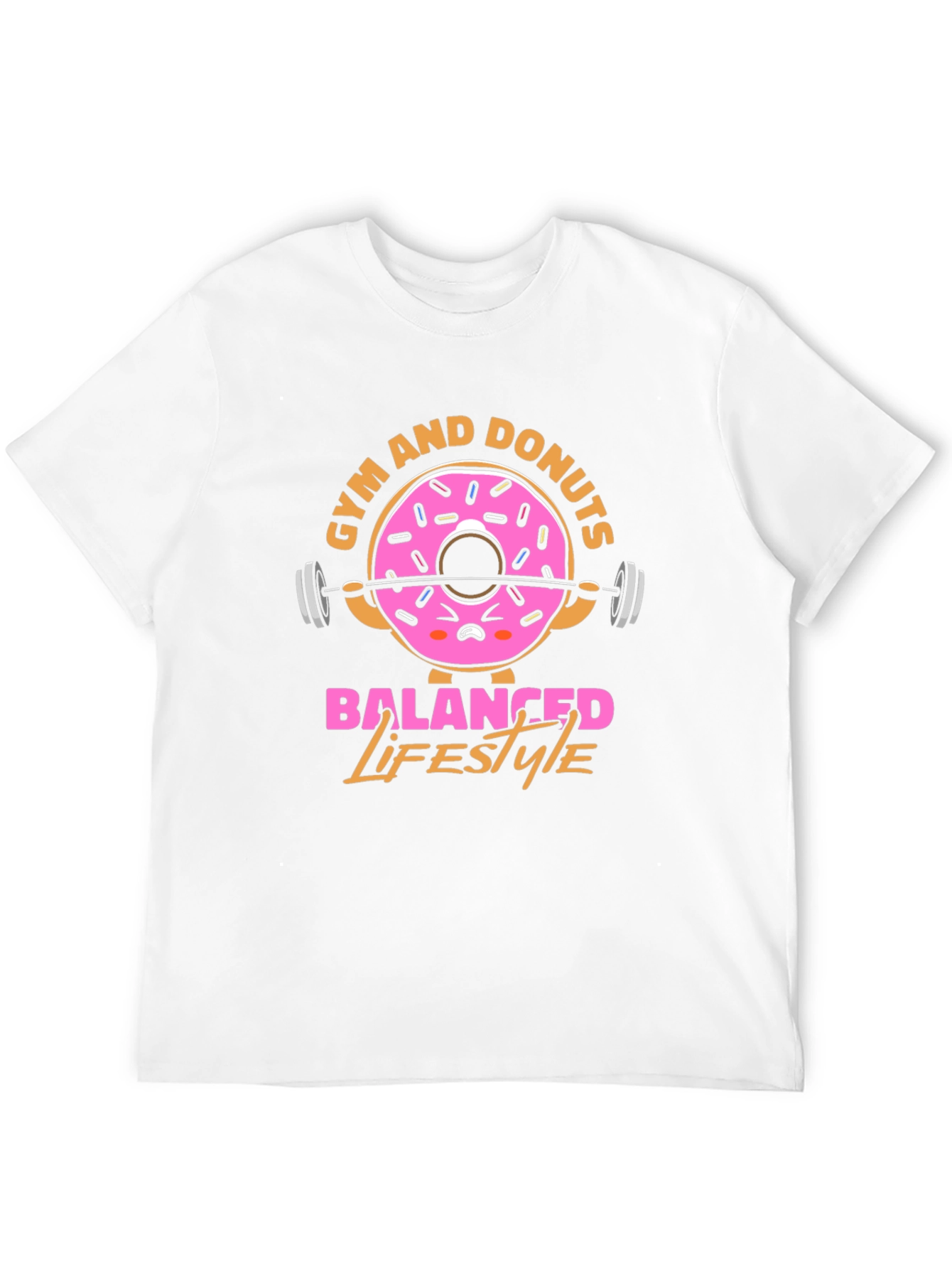 Gym and Donuts Balanced Lifestyle T-Shirt