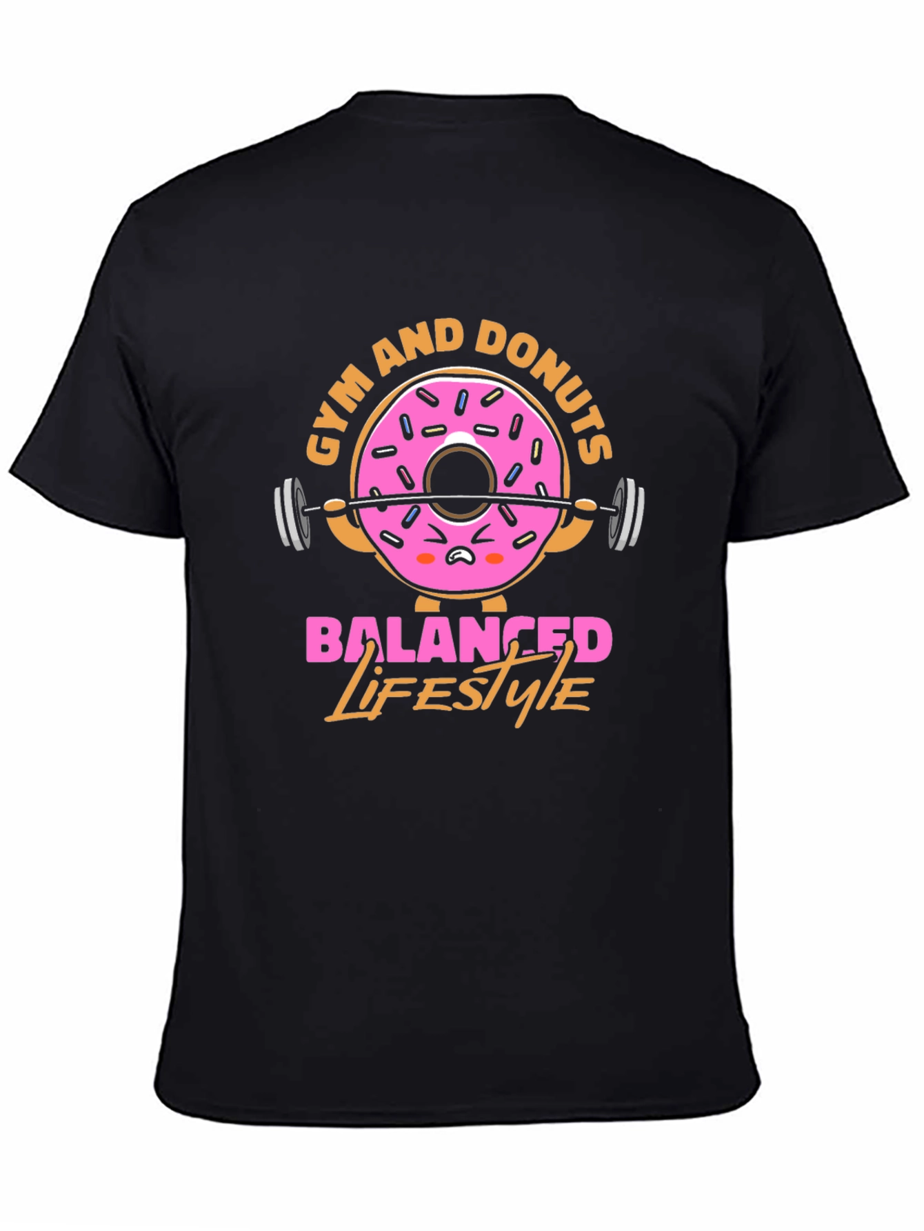 Gym and Donuts Balanced Lifestyle T-Shirt