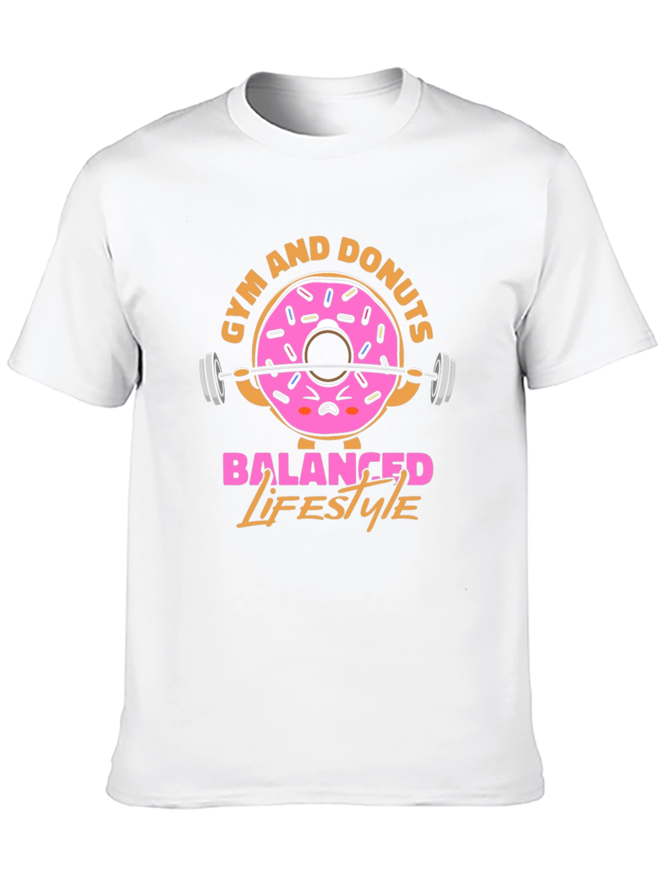Gym and Donuts Balanced Lifestyle T-Shirt