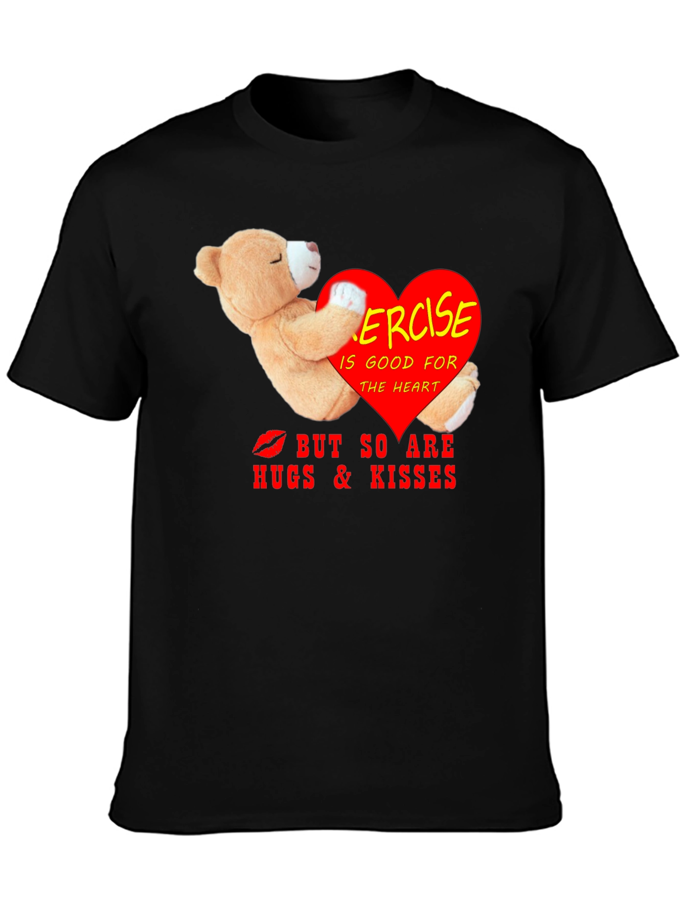 Exercise Hugs Kisses Graphic Tee