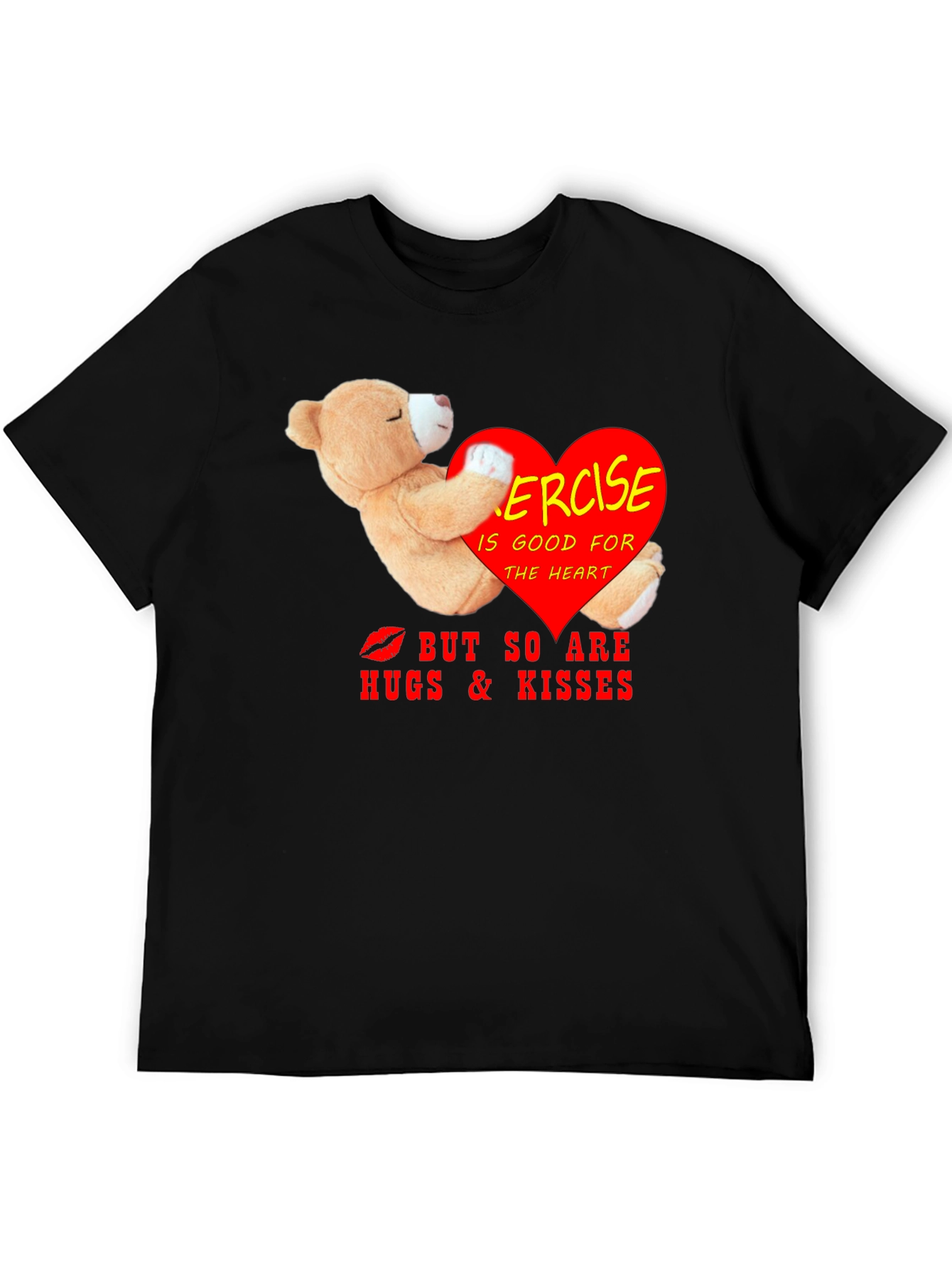 Exercise Hugs Kisses Graphic Tee