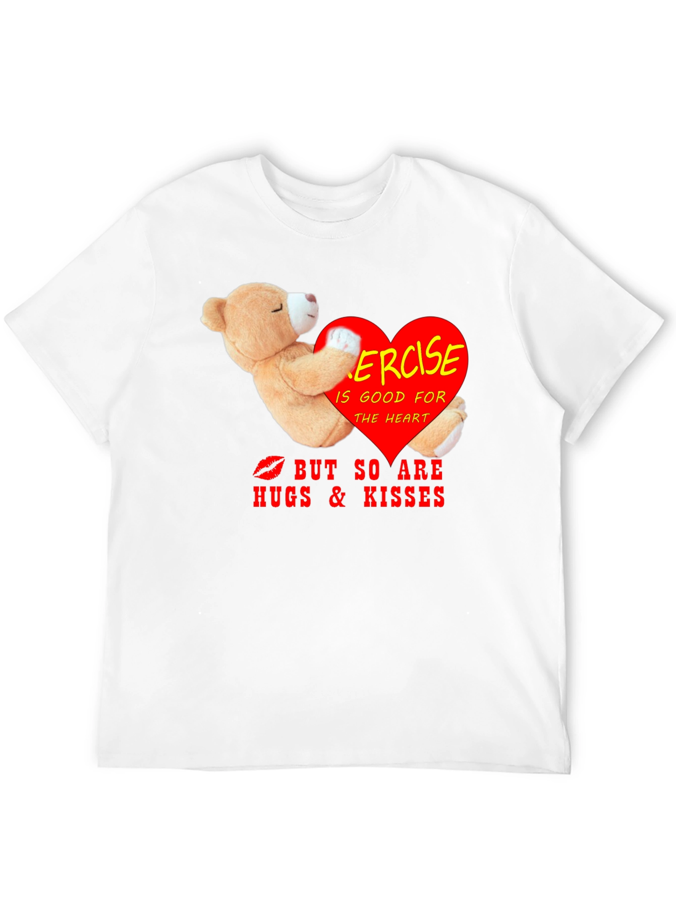 Exercise Hugs Kisses Graphic Tee