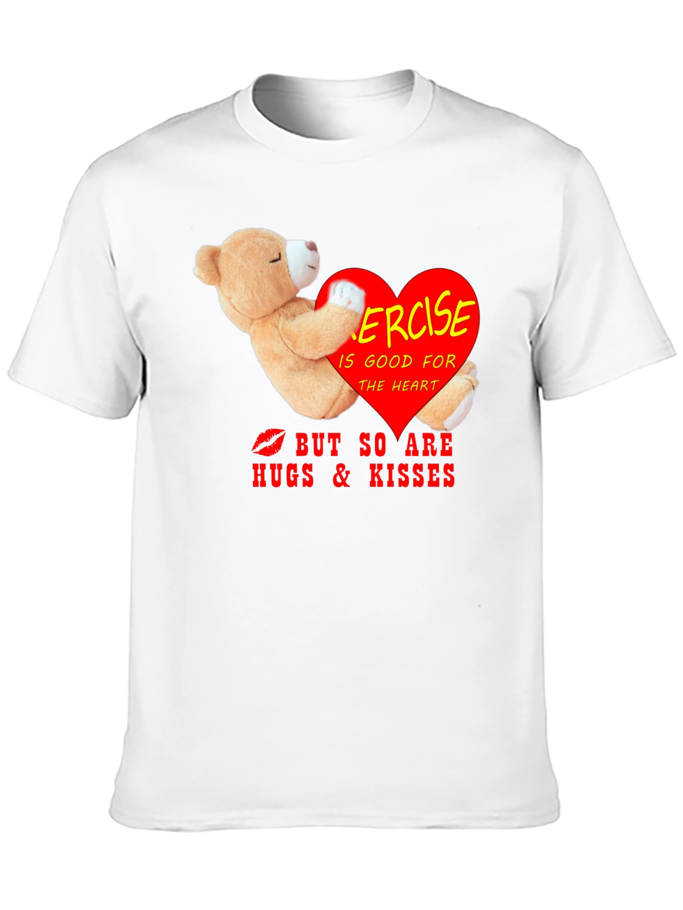 Exercise Hugs Kisses Graphic Tee