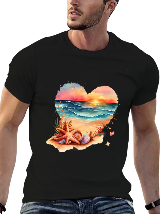 Beach Heart Graphic Tee