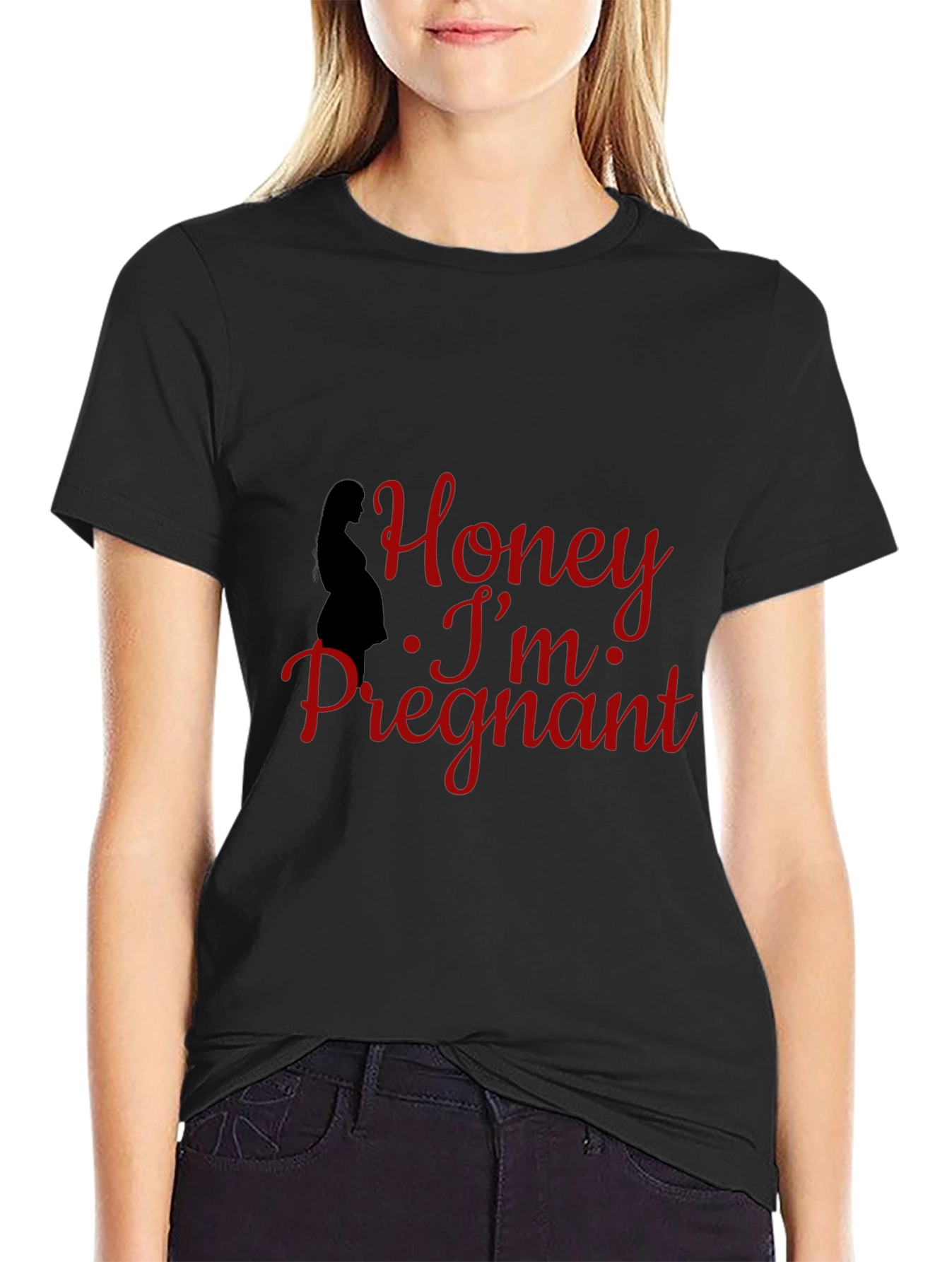 Honey Im Pregnant T-Shirt Pregnancy Reveal Tee