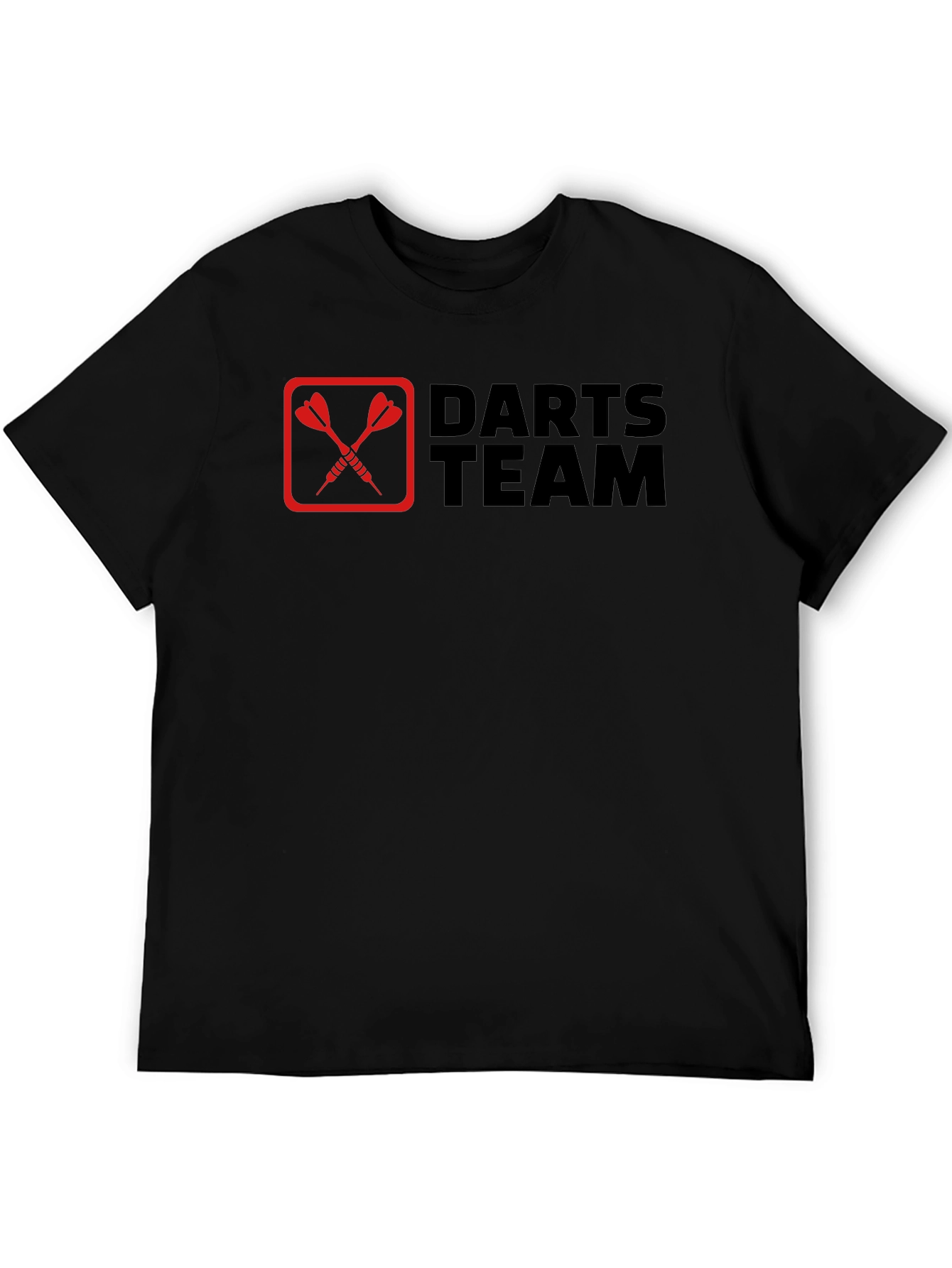 Darts Team Graphic Tee - Black Cotton T-Shirt