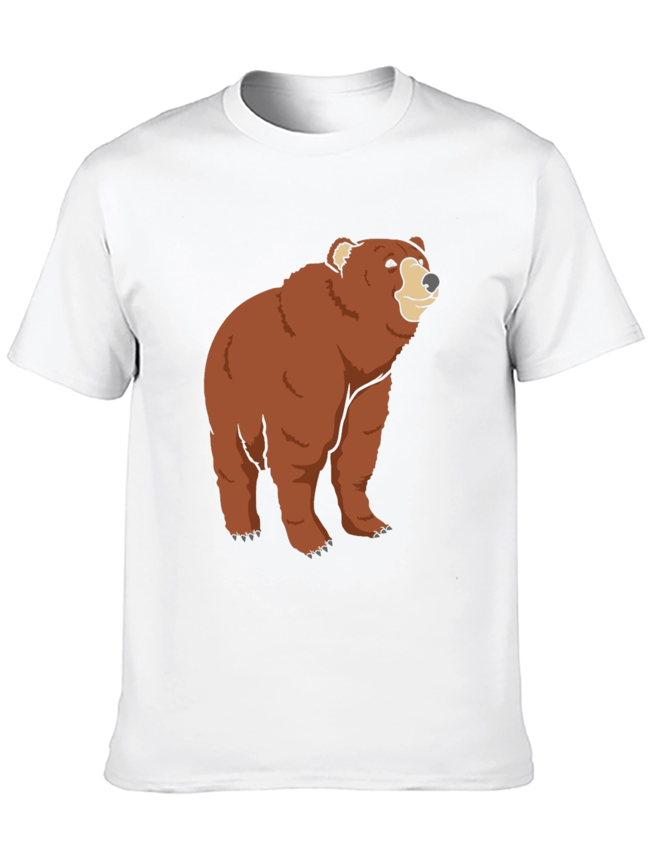 Bear Graphic T-Shirt - Black Cotton Tee