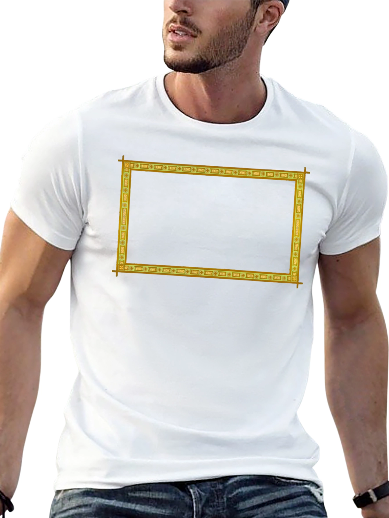 Golden Frame Graphic T-Shirt