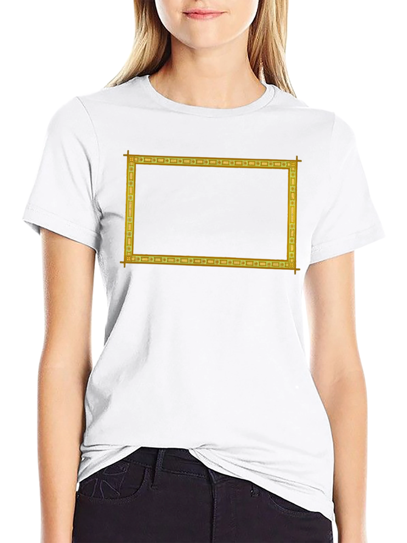 Golden Frame Graphic T-Shirt