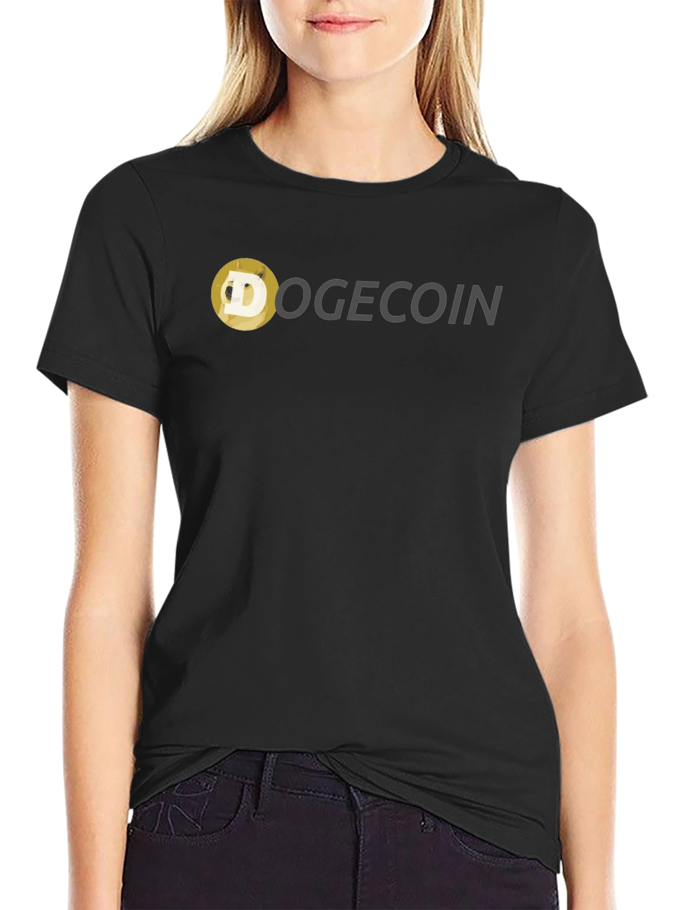 Dogecoin Crypto T-Shirt | Black Tee