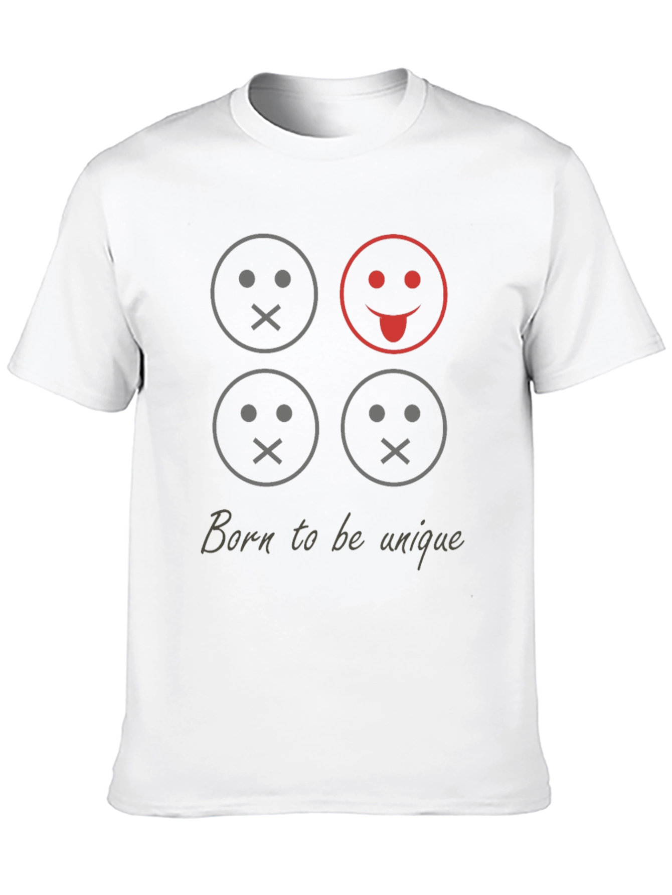 Unique Smiley Face Graphic Tee