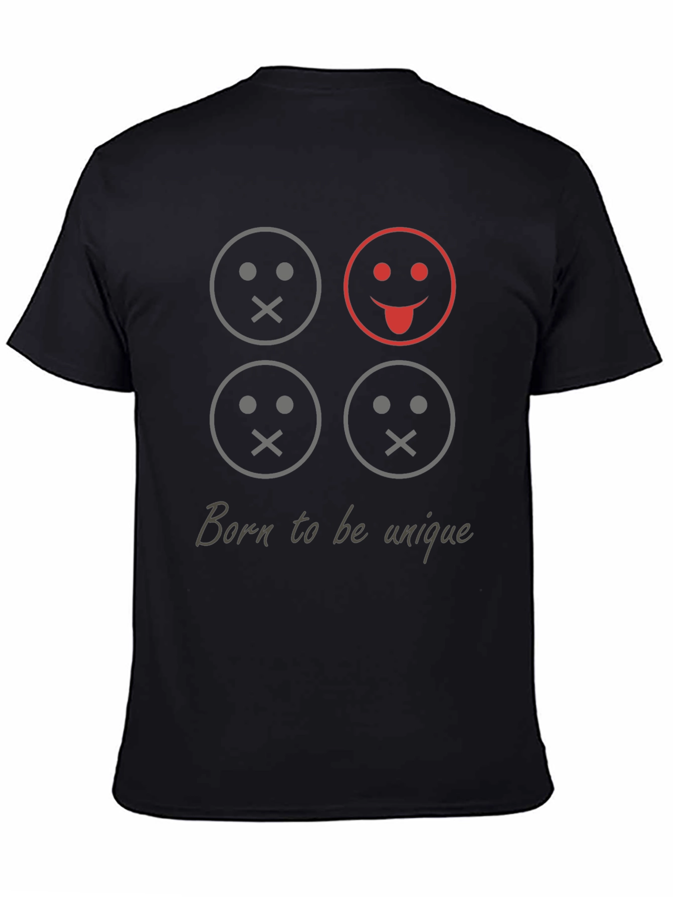 Unique Smiley Face Graphic Tee