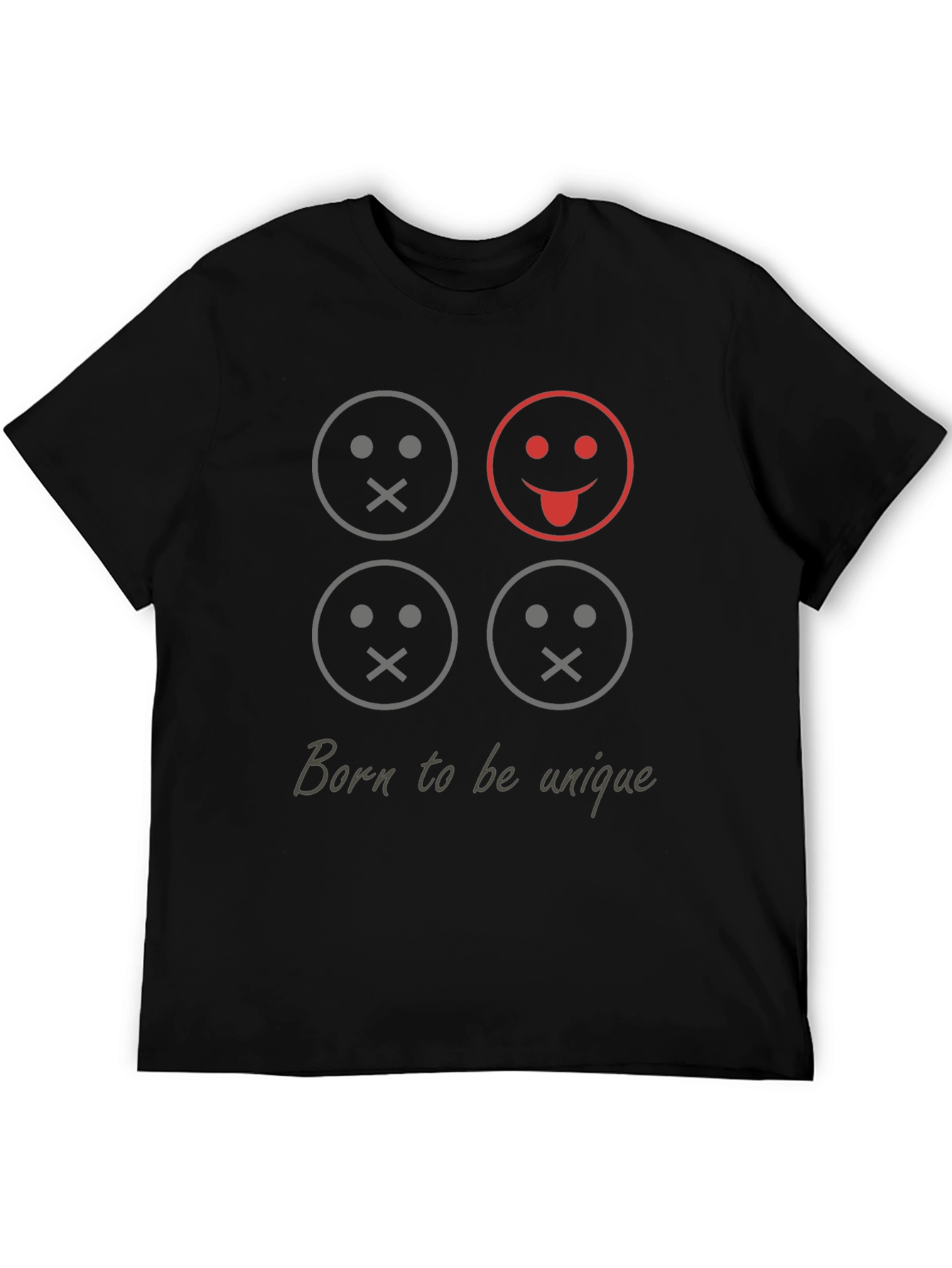 Unique Smiley Face Graphic Tee