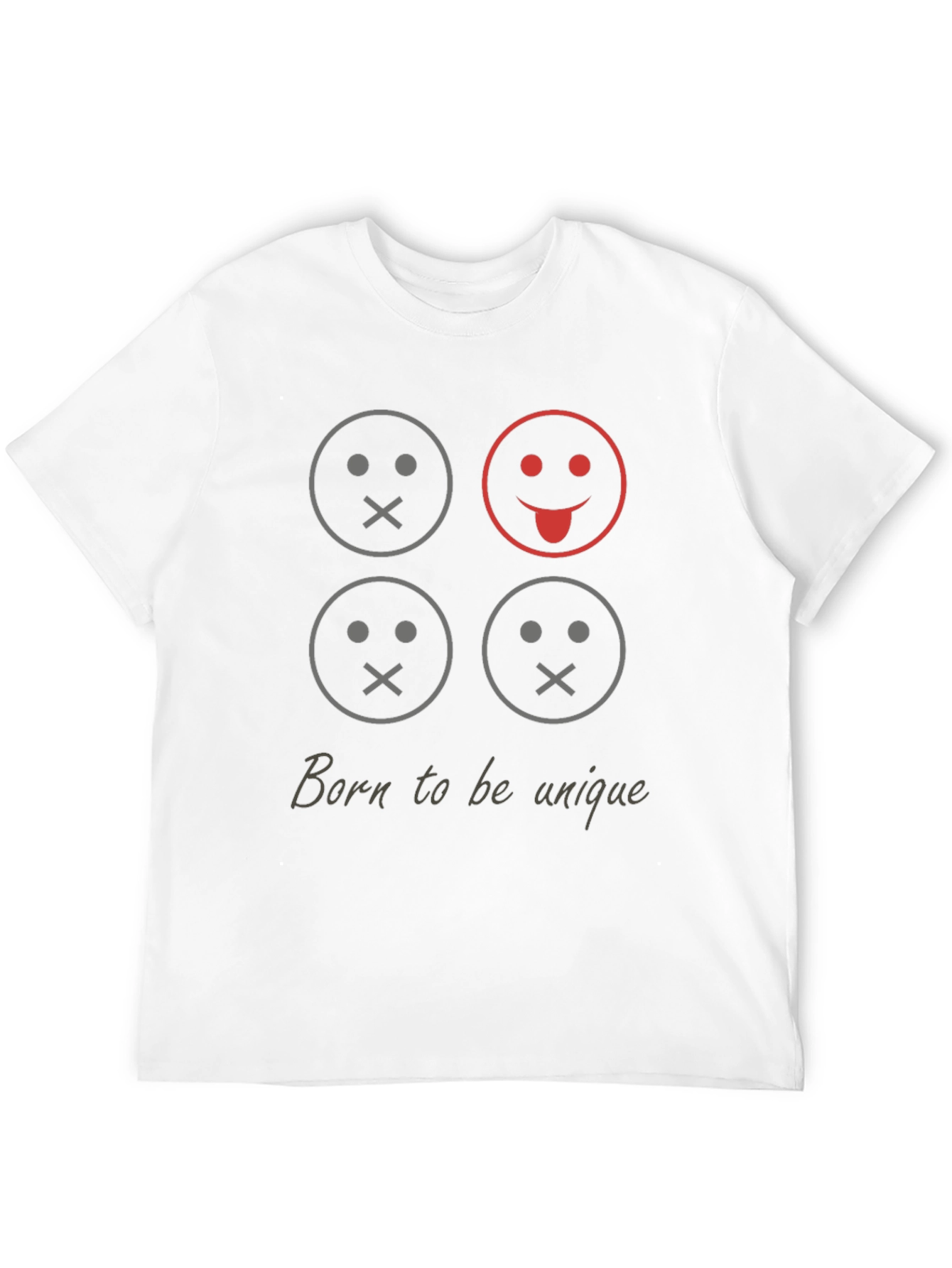 Unique Smiley Face Graphic Tee