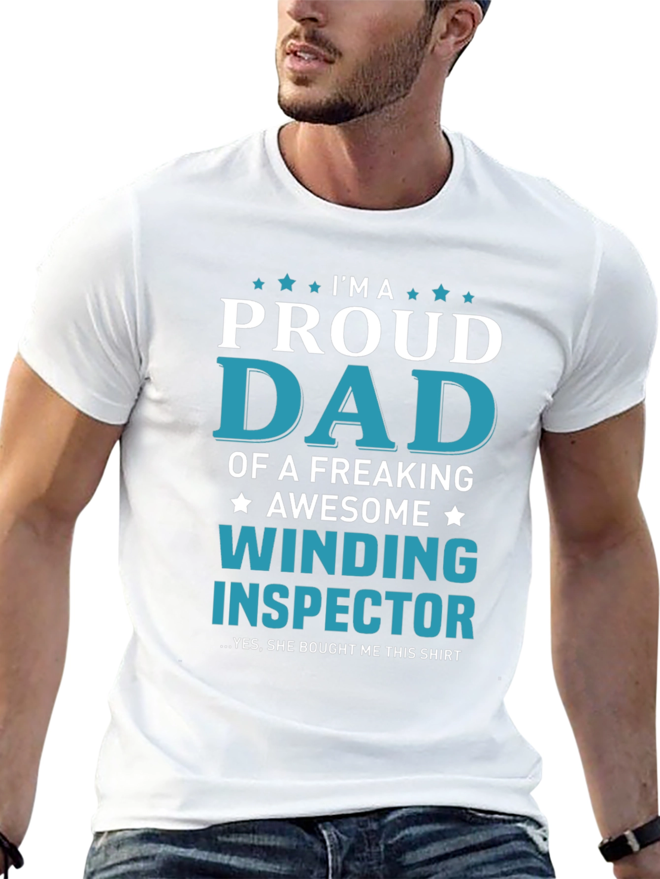 Proud Dad Winding Inspector T-Shirt