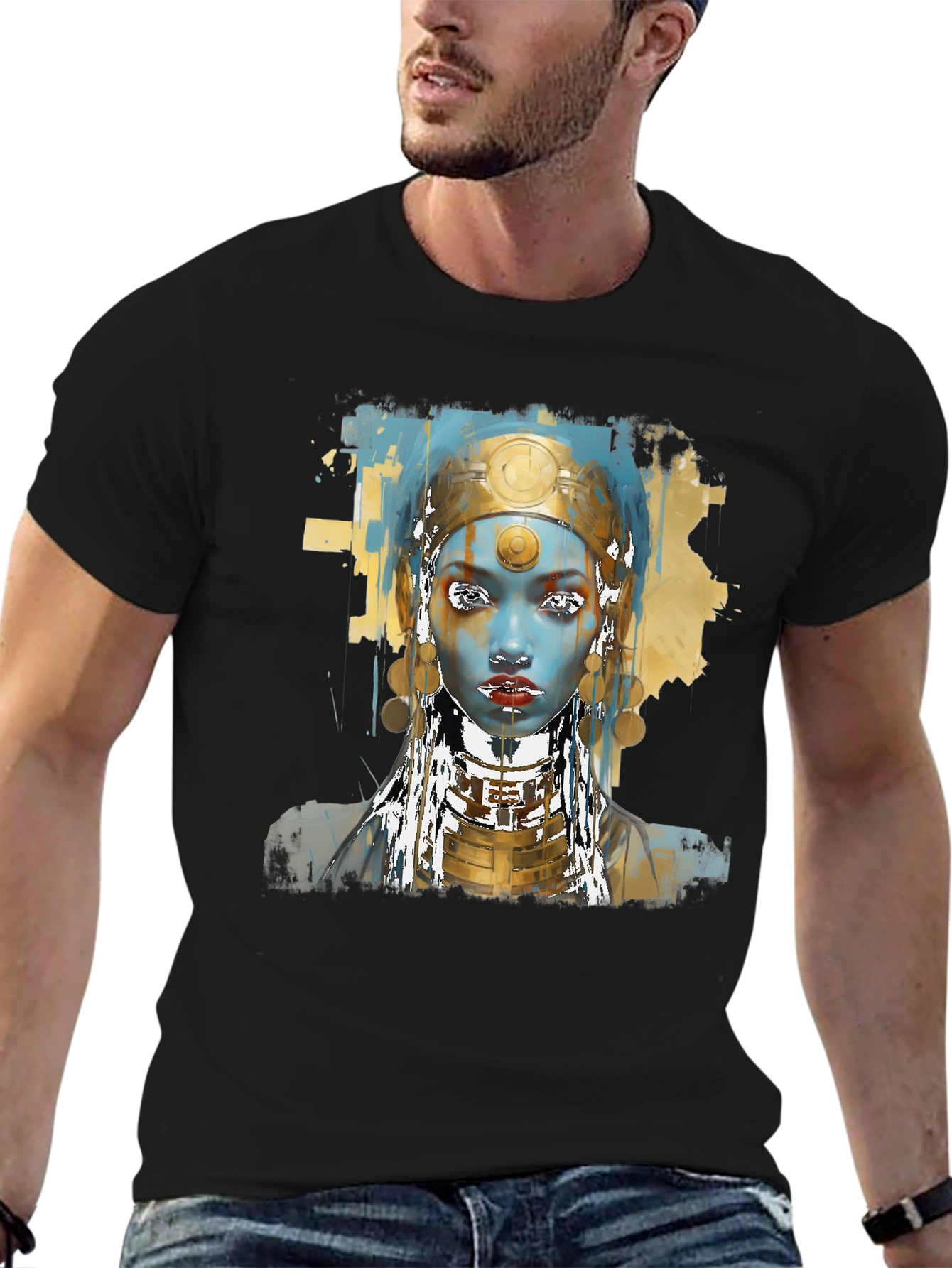 Goddess Graphic T-Shirt - Black