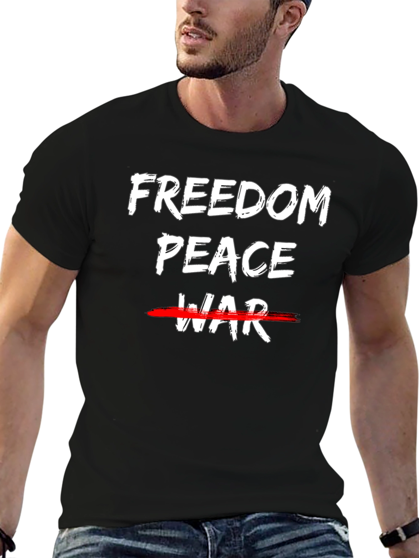 Freedom Peace Tee - Anti-War Graphic T-Shirt