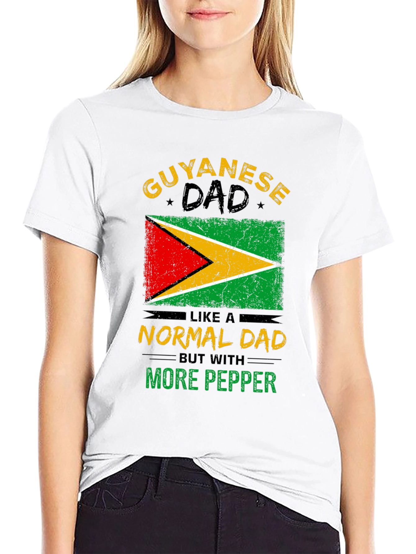 Guyanese Dad T-Shirt - More Pepper