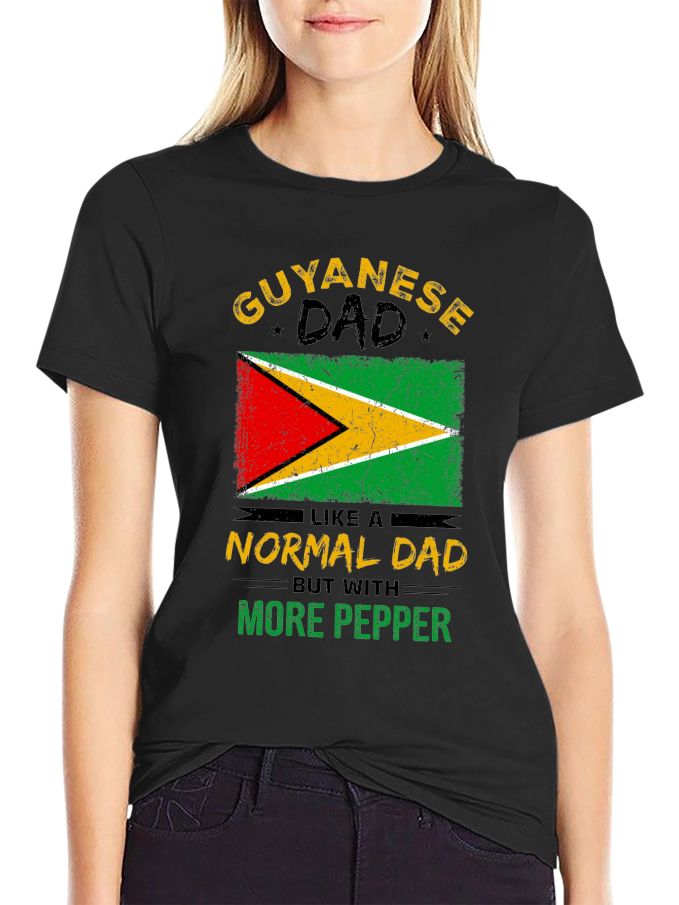 Guyanese Dad T-Shirt - More Pepper