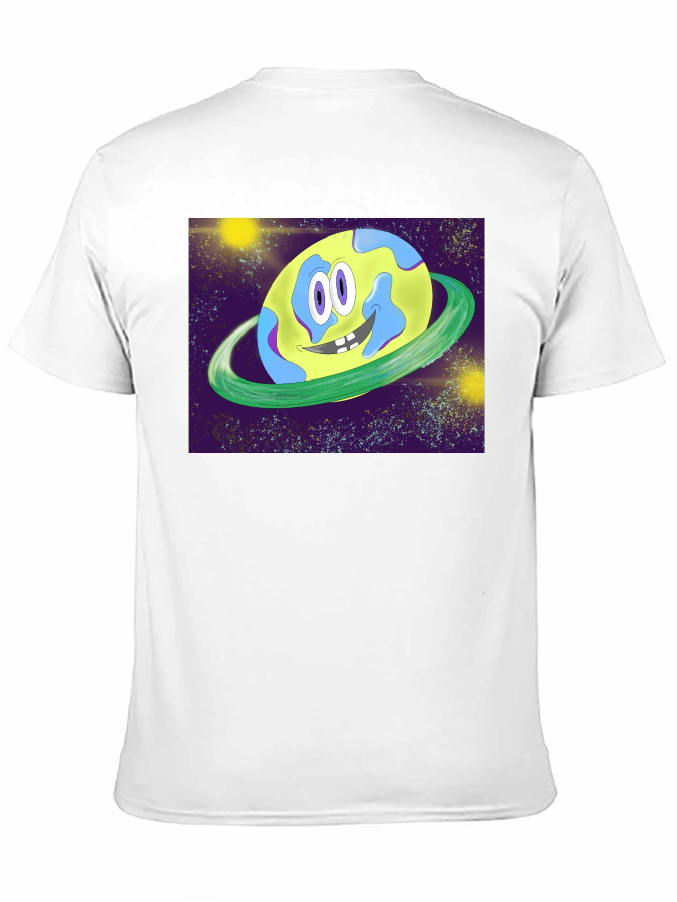 Cartoon Planet Graphic T-Shirt