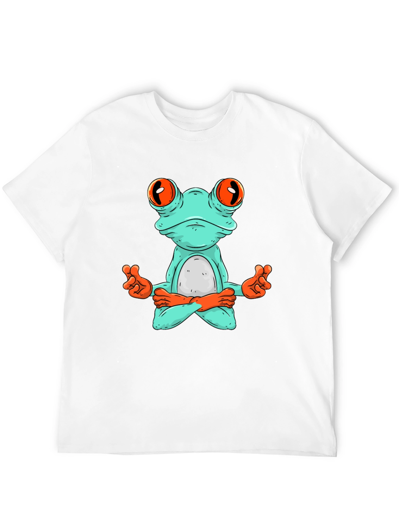 Meditating Frog Graphic Tee - Zen Style
