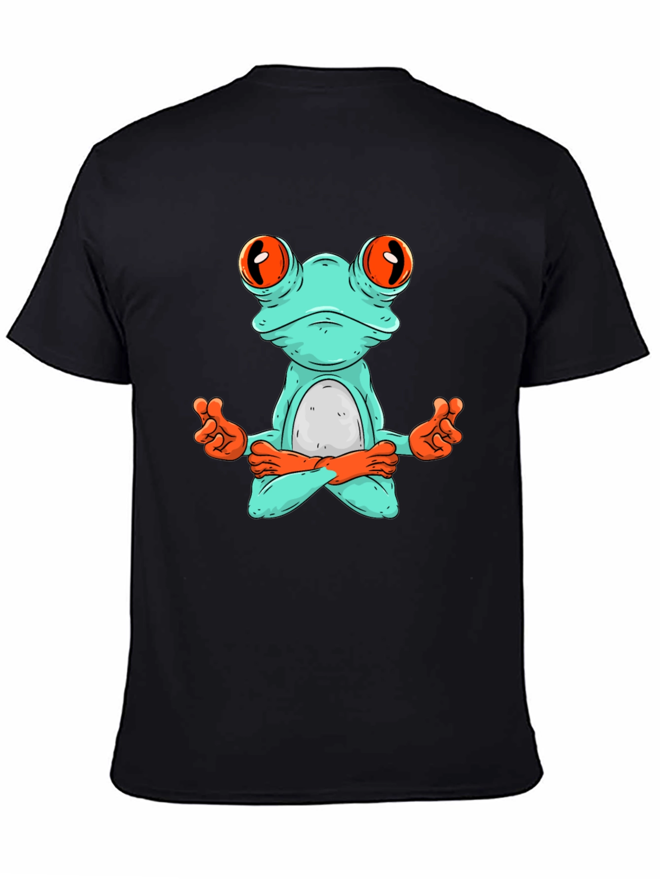 Meditating Frog Graphic Tee - Zen Style