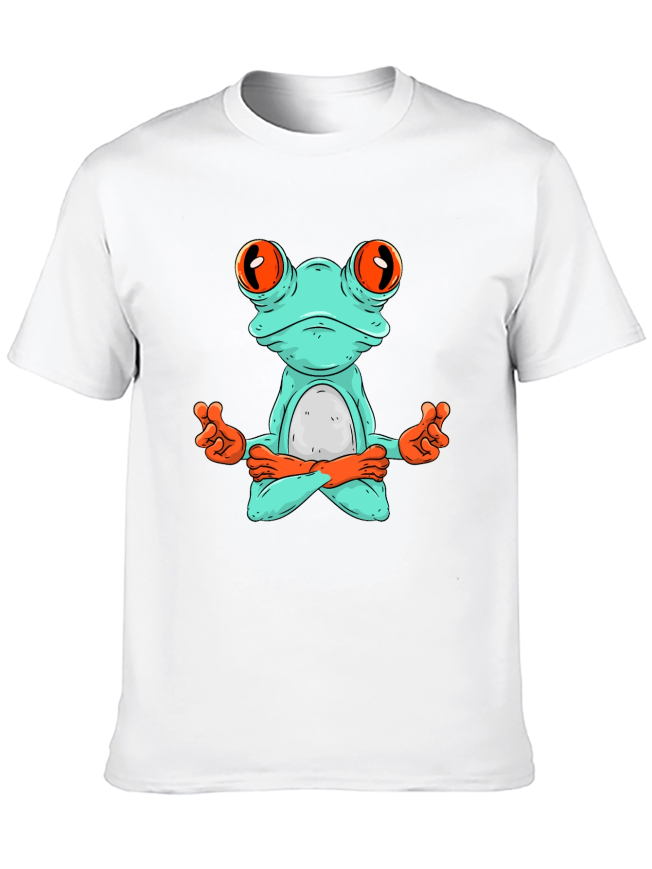Meditating Frog Graphic Tee - Zen Style
