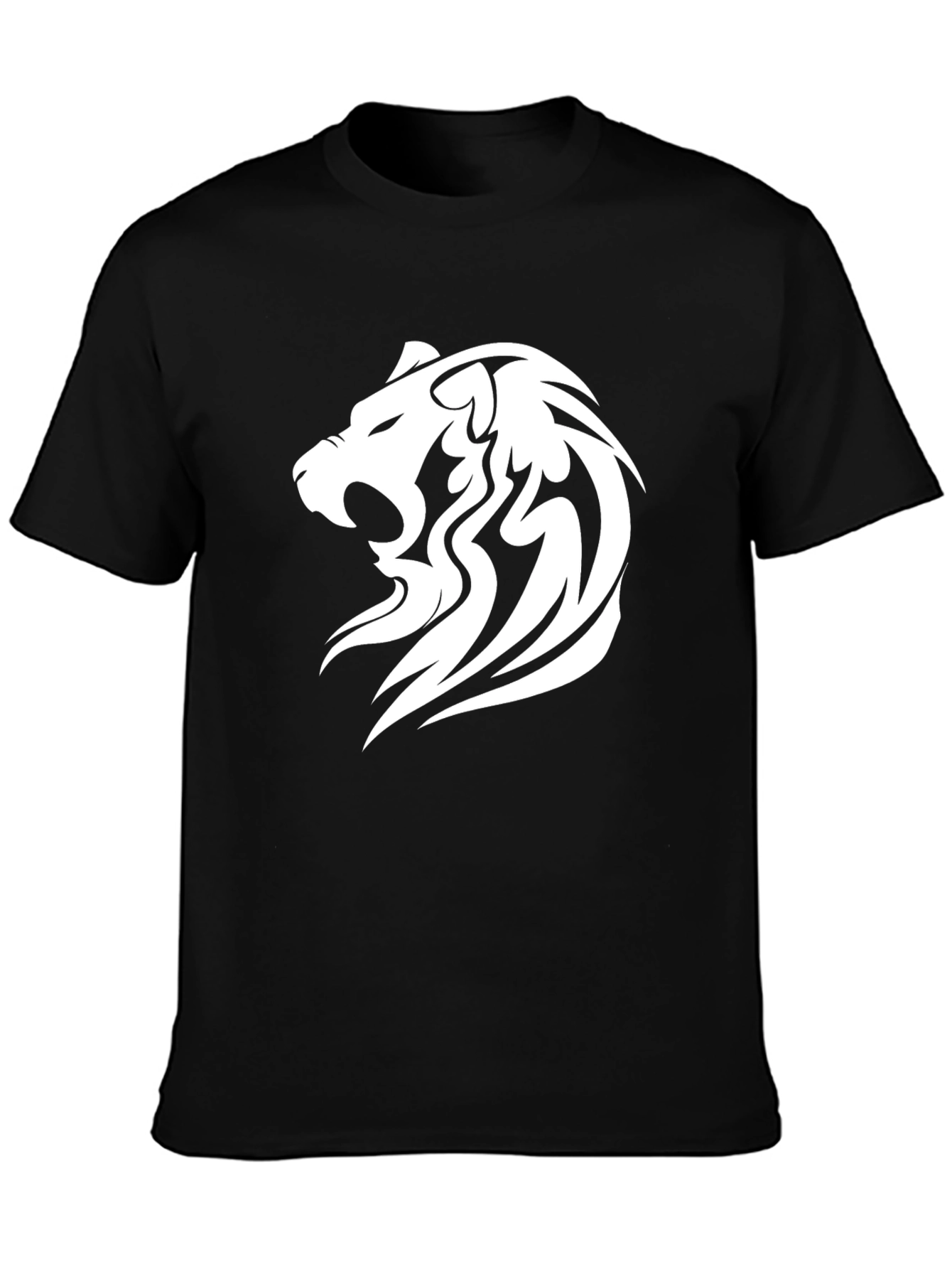 Lion Graphic Black T-Shirt