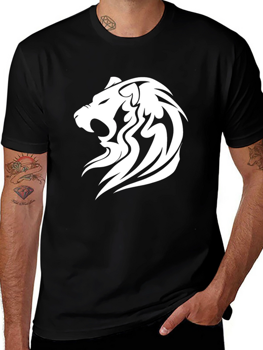Lion Graphic Black T-Shirt