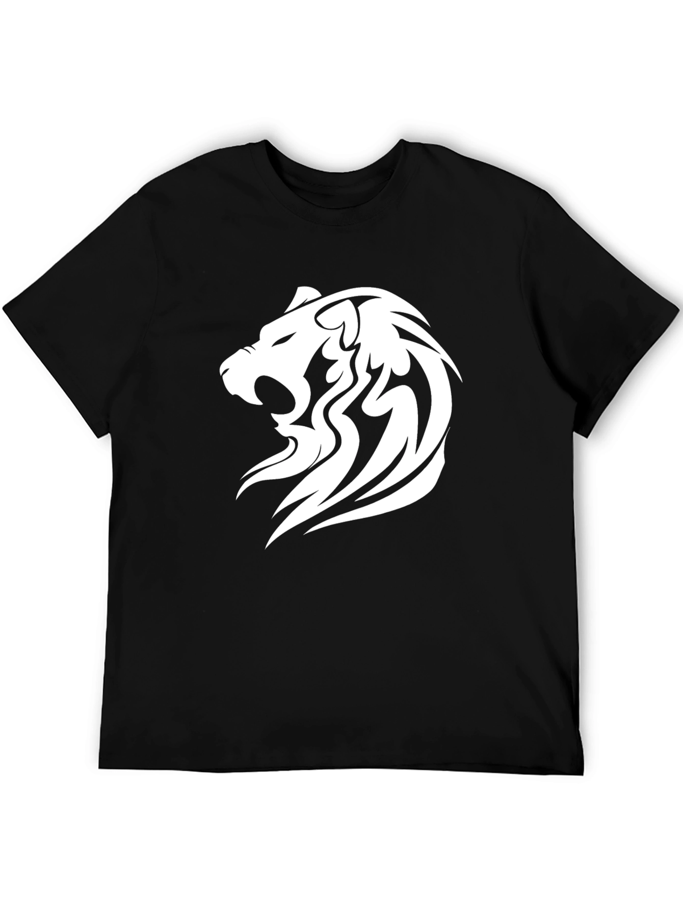 Lion Graphic Black T-Shirt
