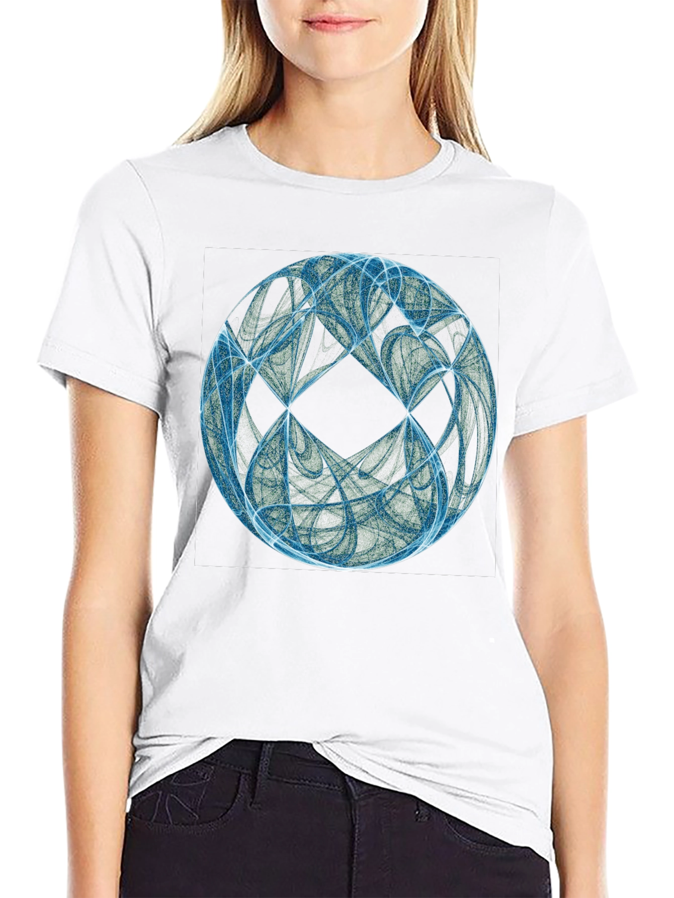 Abstract Sphere Graphic T-Shirt