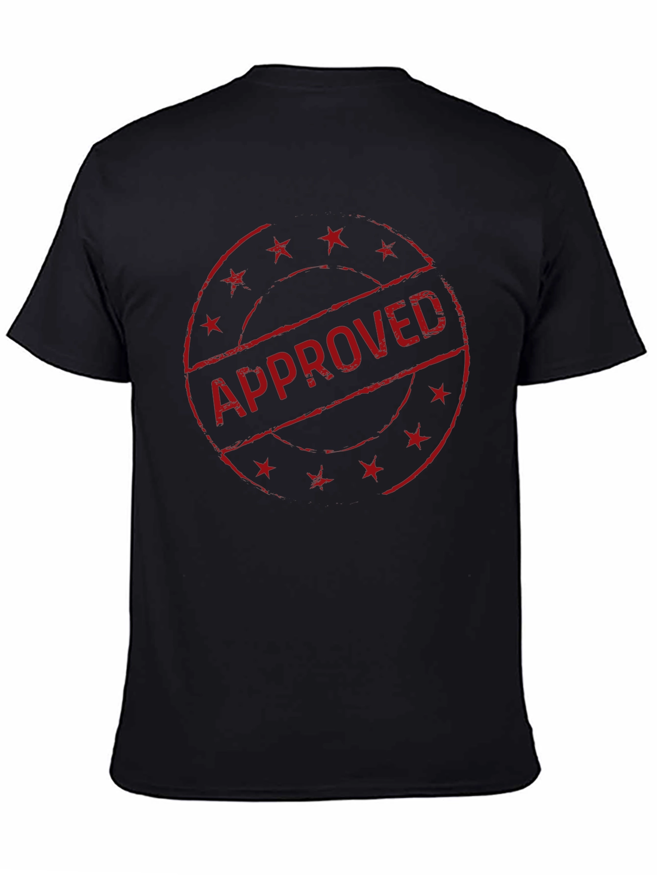 Approved Graphic T-Shirt - Black Cotton Tee