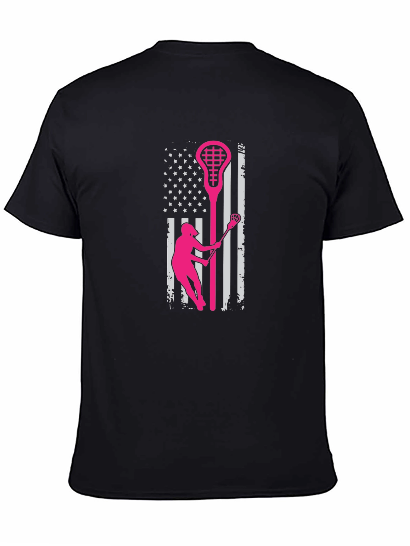 Lacrosse USA Flag T-Shirt - Patriotic Sportswear