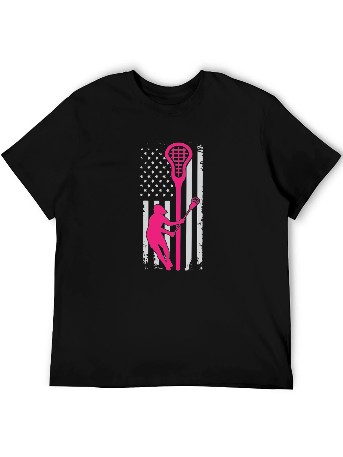 Lacrosse USA Flag T-Shirt - Patriotic Sportswear