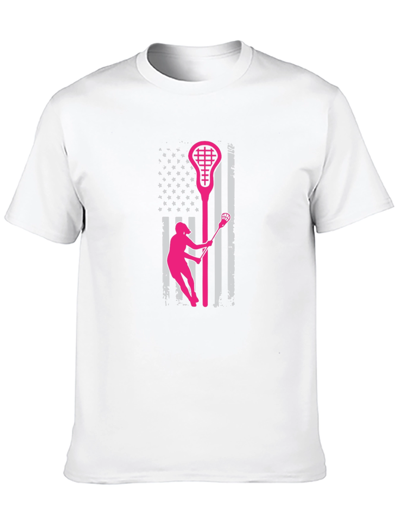 Lacrosse USA Flag T-Shirt - Patriotic Sportswear