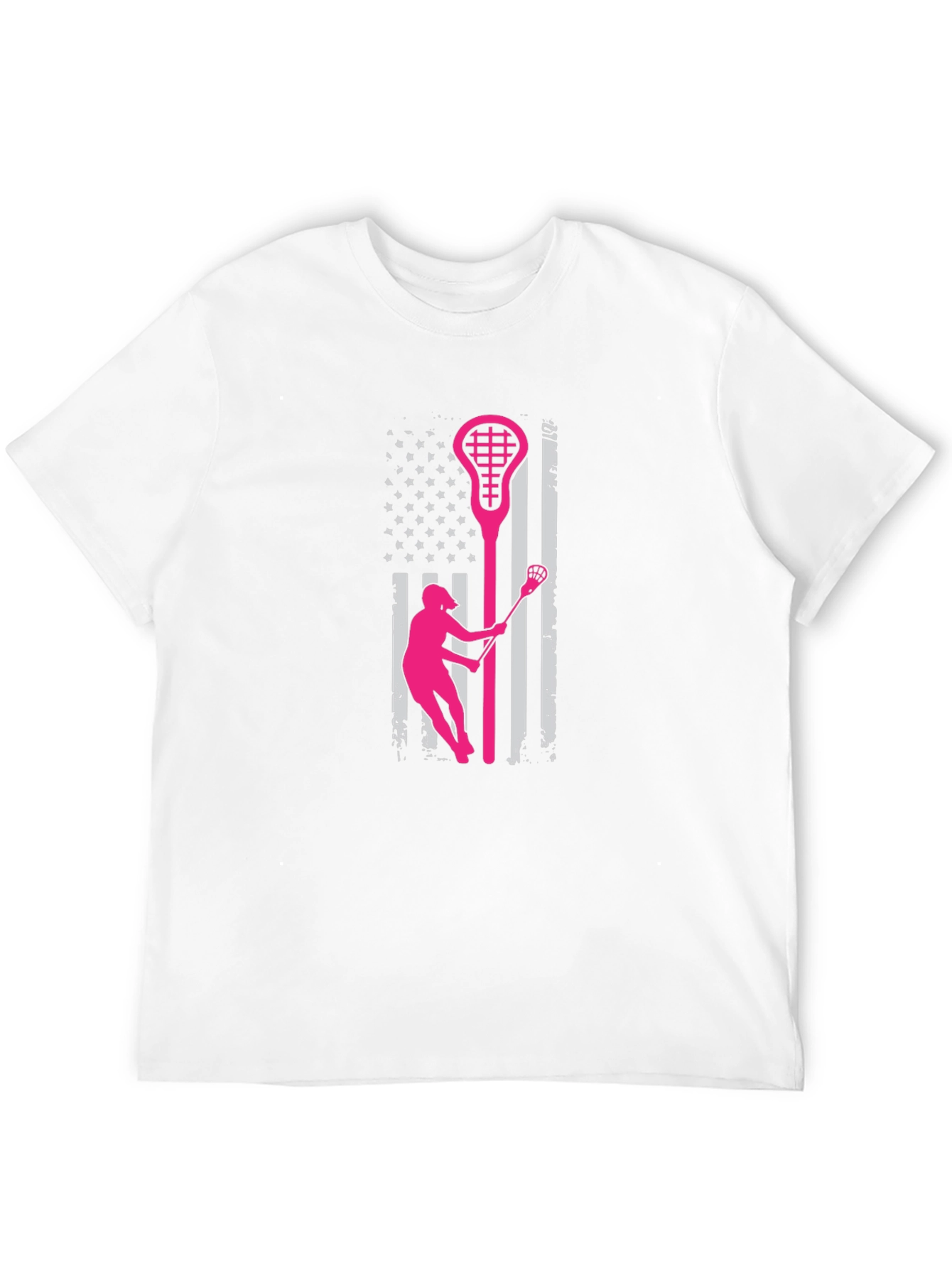 Lacrosse USA Flag T-Shirt - Patriotic Sportswear