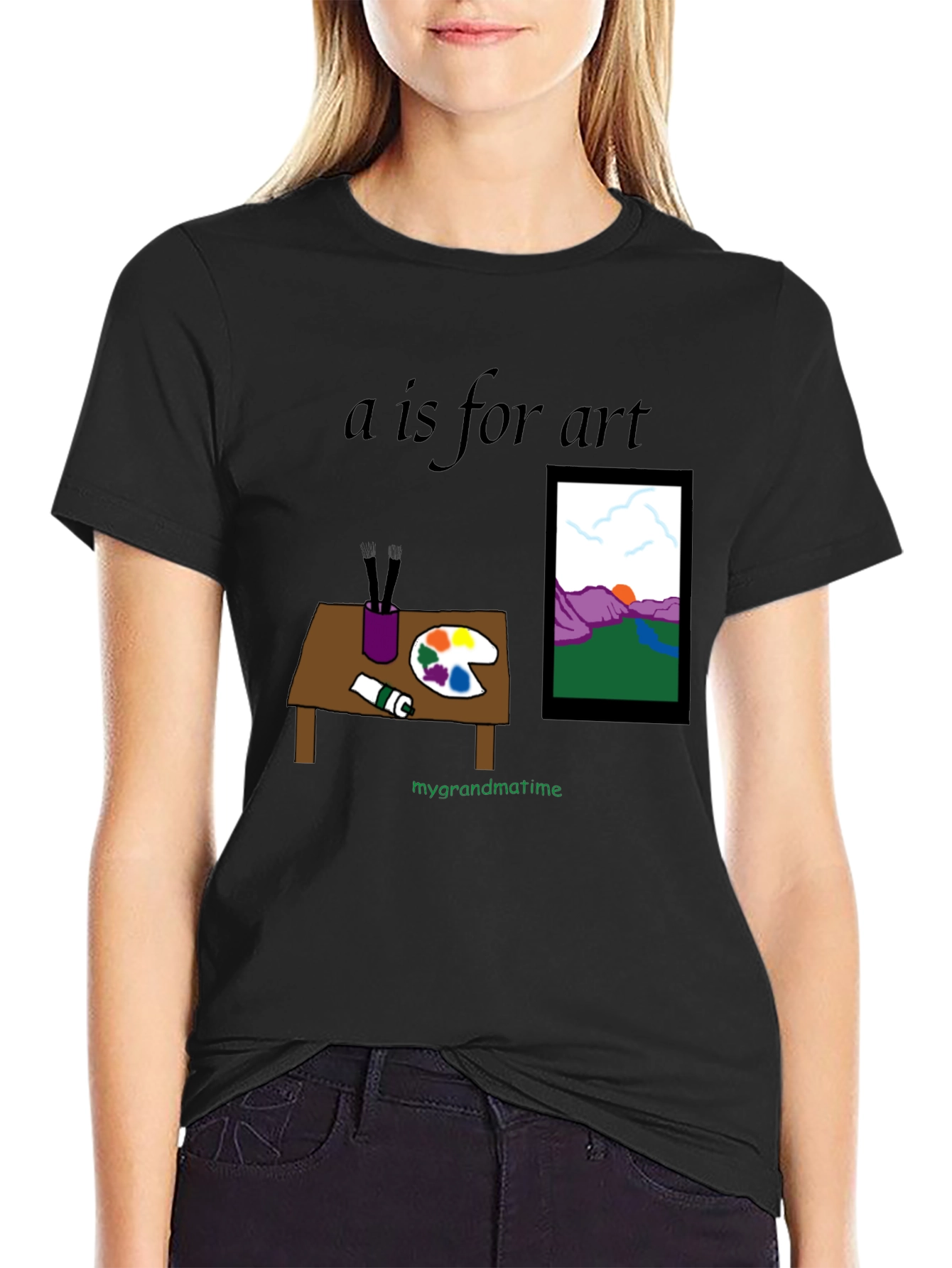 A is for Art T-Shirt - Painter Theme