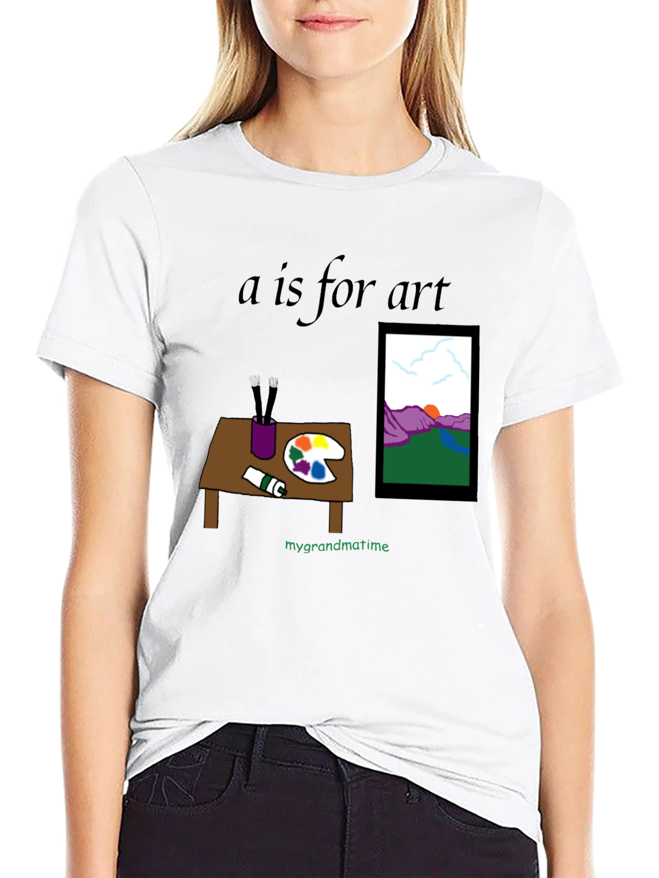 A is for Art T-Shirt - Painter Theme