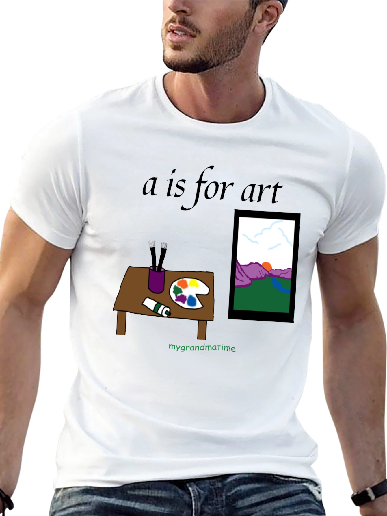 A is for Art T-Shirt - Painter Theme