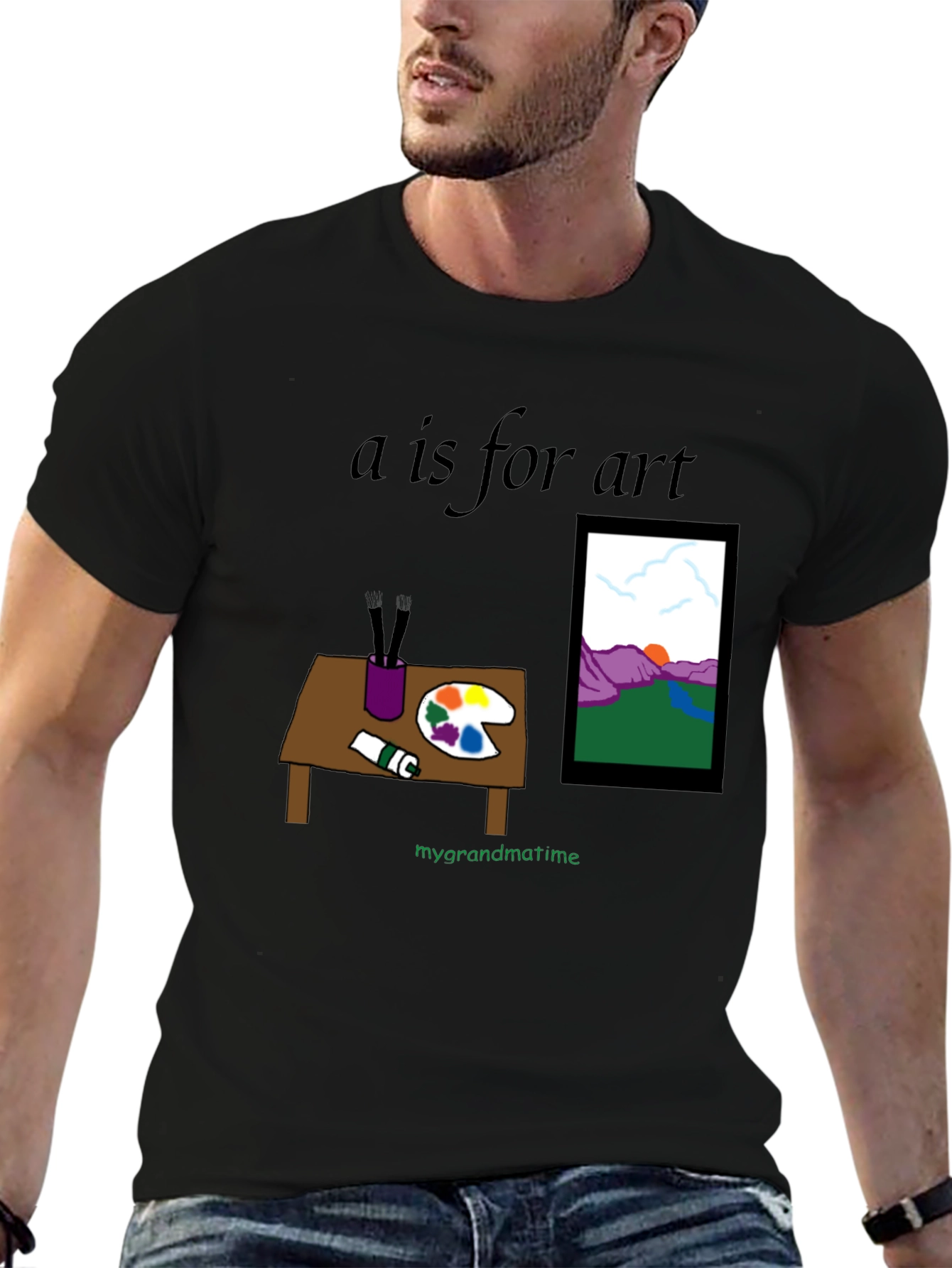 A is for Art T-Shirt - Painter Theme