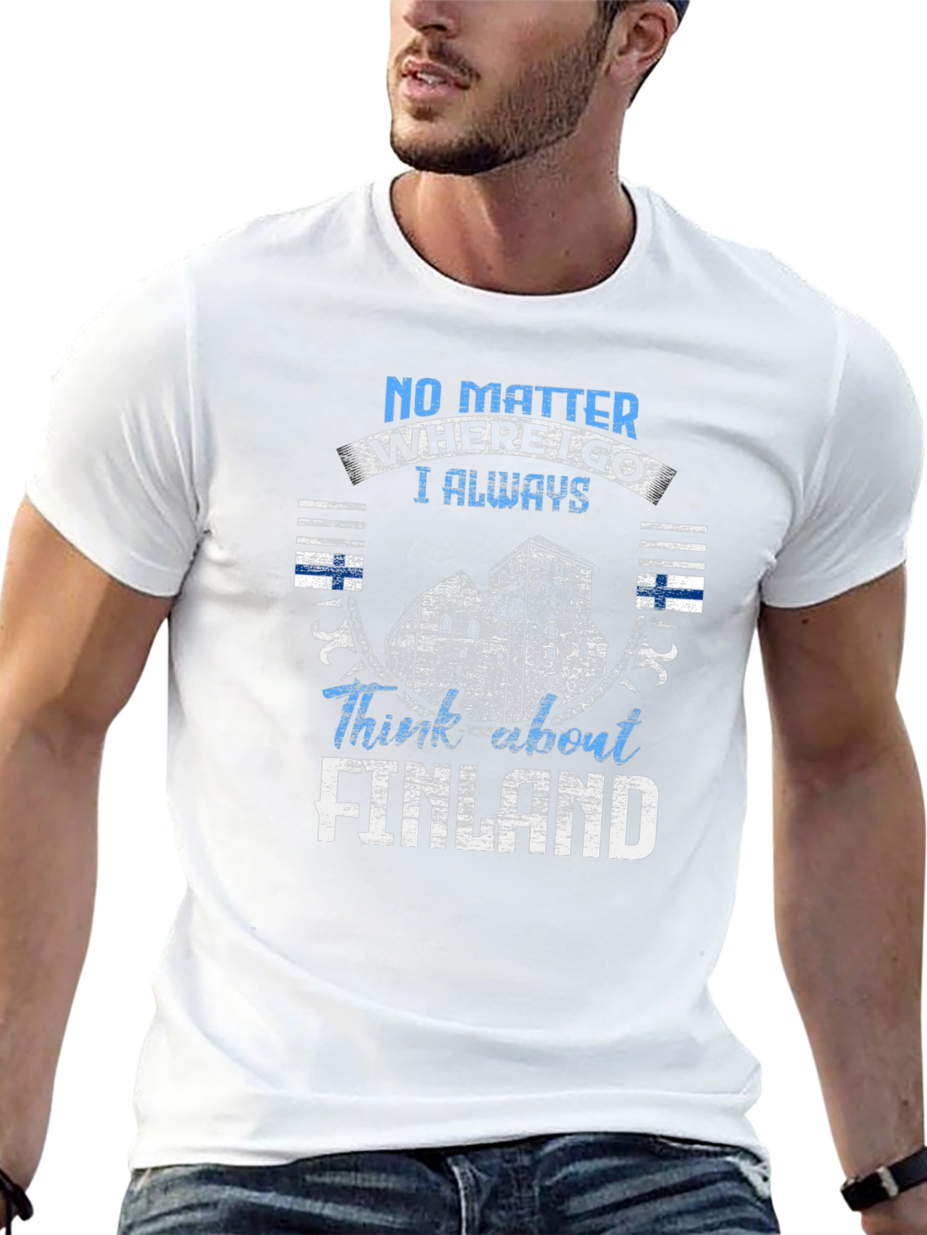 Finland Pride Black T-Shirt