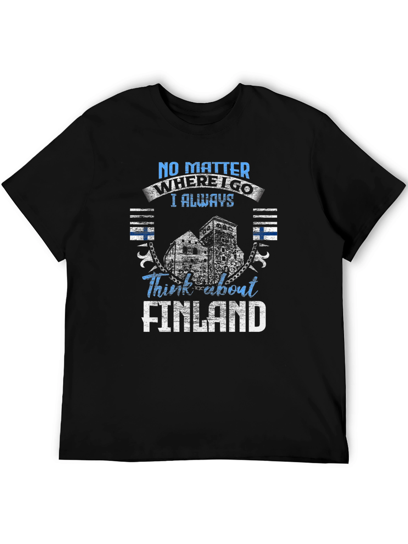 Finland Pride Black T-Shirt