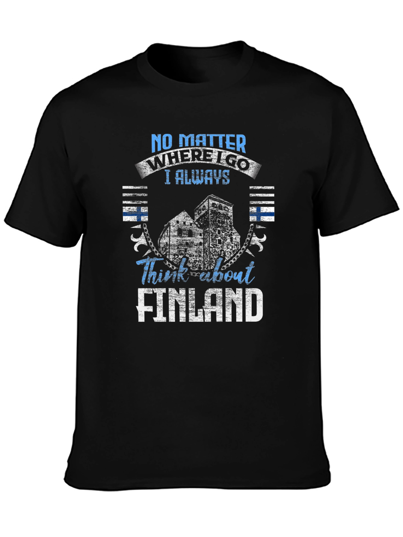 Finland Pride Black T-Shirt
