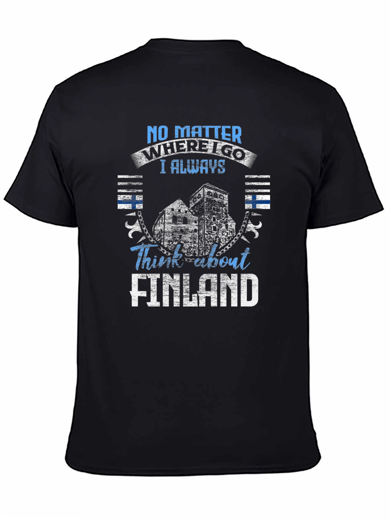 Finland Pride Black T-Shirt