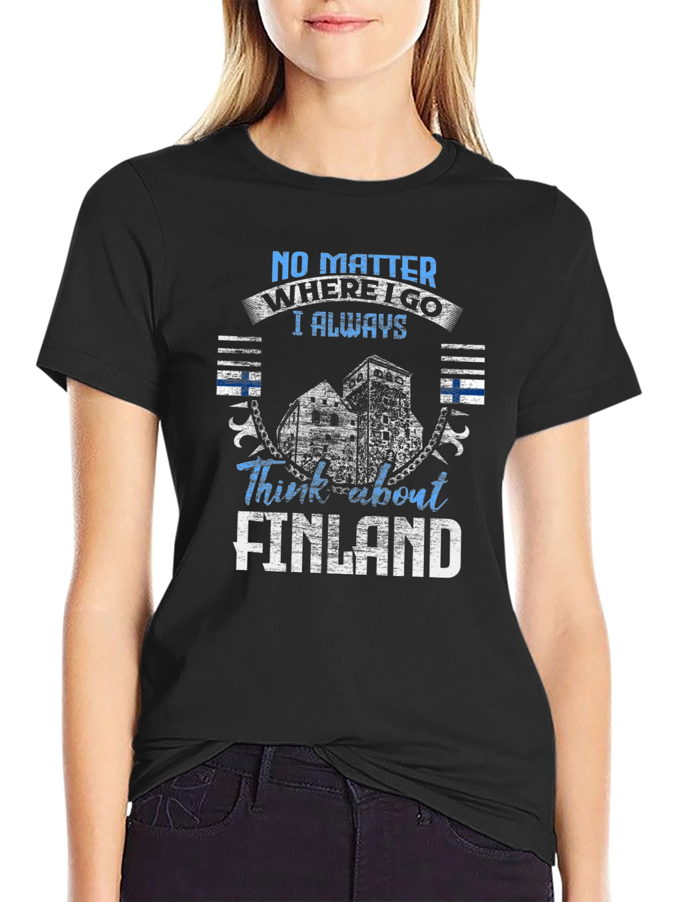 Finland Pride Black T-Shirt