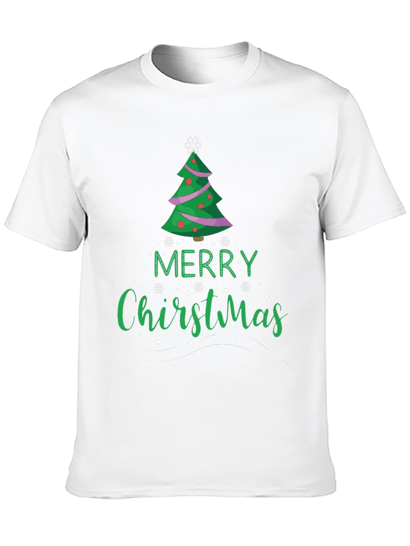 Merry Christmas Tree Graphic Tee