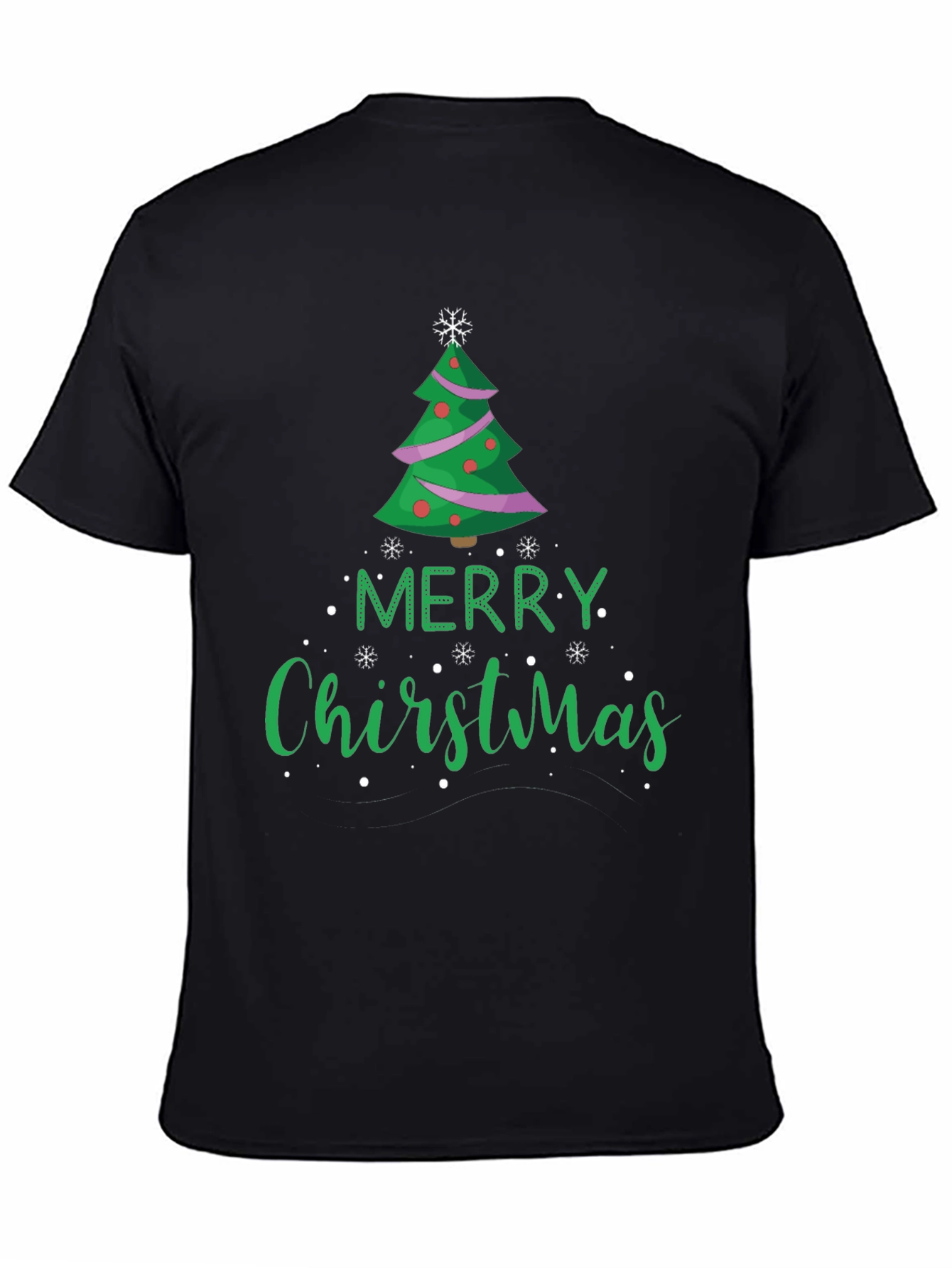 Merry Christmas Tree Graphic Tee
