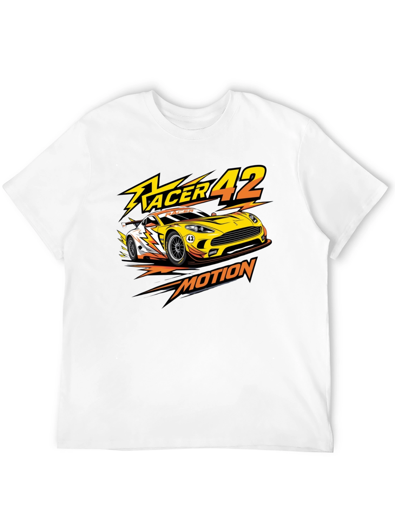 Racer 42 Motion Graphic Tee - Black